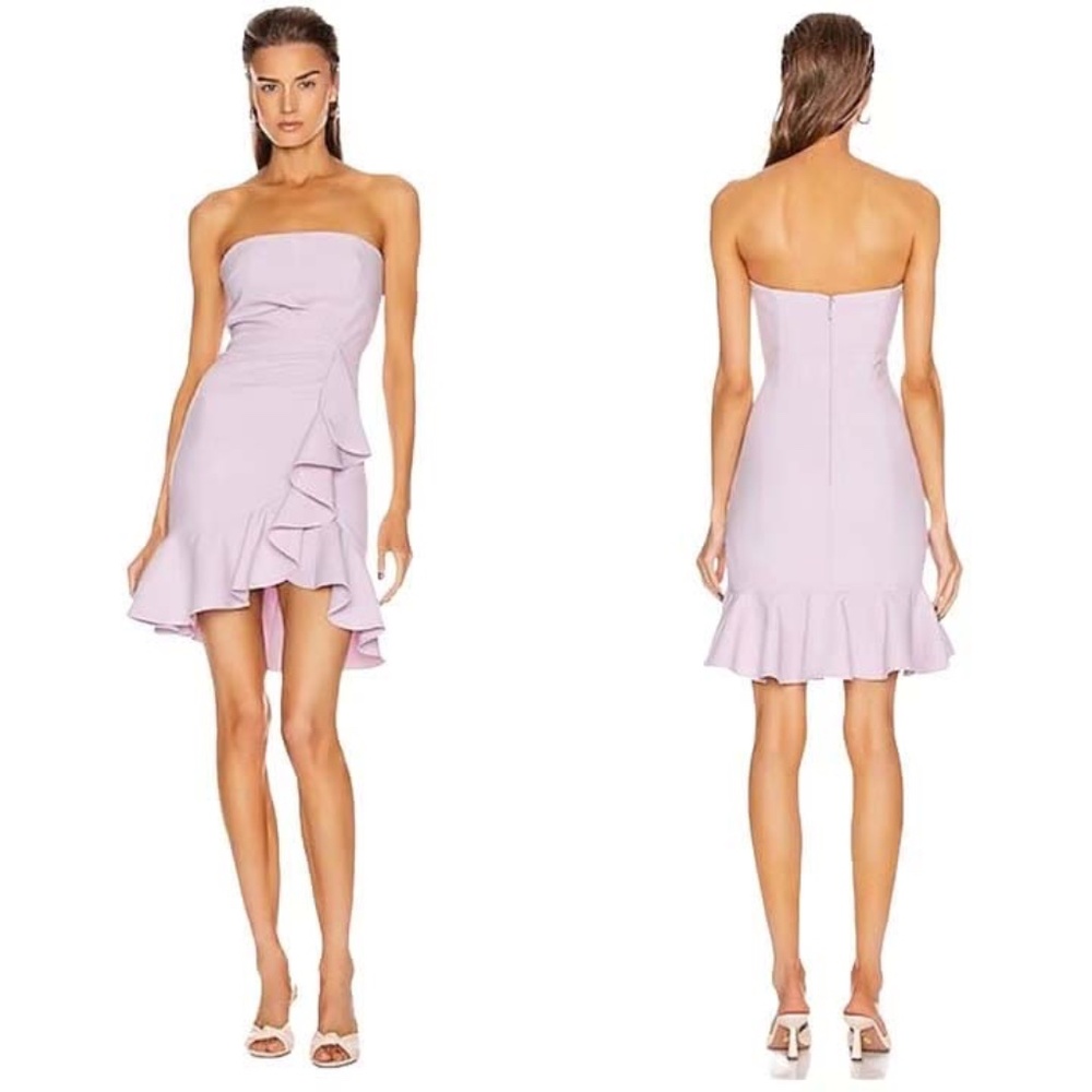 CINQ A SEPT CASSANDRA Strapless Ruffle Dress NWT